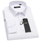 Shanshan Camisa de manga larga Camisa antideslizante de hombres Elástica de trabajo formal elástica ropa de trabajo blanco 42