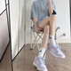 耐克（NIKE）DUNK LOW女子蓝白色粉色经典百搭防滑耐磨低帮休闲运动板鞋 DD1503-001蓝紫粉 36