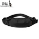 Kangaroo (KANGAROO) mini waist bag men's single shoulder bag outdoor sports travel travel fashion ins chest bag mobile phone bag lightweight cross-body bag black