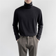 Xinghelai black turtleneck bottoming men's autumn and winter German velvet T-shirt long-sleeved trendy slim top high-end warm men's inner wear single piece * black * turtleneck XL