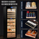 Qike cigar cabinet constant temperature and humidity cabinet red wine and tea multi-functional storage air-cooled and moisturizing dual-temperature dual-system integrated cabinet single-door household 1.8 meters high dual-temperature tea, red wine and cigar integrated cabinet