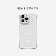 CASETIFY 纯色波漾手机壳 MagSafe兼容 硅胶手机壳 适用于苹果iPhone16/15 Plus/Pro/Max手机保护壳 白色Magsafe iPhone 16 Pro Max