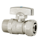 XMSJ full-thick clamping ball valve aluminum-plastic pipe floor heating pipe outer wire 4 minutes 6 minutes straight water heater switch valve accessories 20253/4