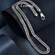 GsunG platinum necklace men's PT950 new Xiping chain atmospheric platinum horsewhip chain wide tank chain men's necklace priced by gram contact before bidding