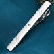 DOGHC Men's Formal Wear Silver Tie Clip Laser Laser Laser Logo Business Col Clip Clip de sécurité professionnelle Clipt de sécurité Z1605