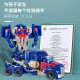 TOYS JIAYIHONGQI儿童手动变形机器人汽车男孩玩具车一步变警车恐龙模型变形  一步变形-蓝色战神JY675A