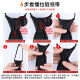 GLO-STORY zipper tie 8cm men's business formal fashion tie gift box MLD824065 black