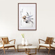 Hanao famous hand-painted Chinese ink ink orchid entrance decoration painting restaurant hanging painting corridor aisle wall painting mural vertical version orchid picture g style, framed with solid wood frame 80*60cm