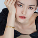Luk Fu Jewelry Foot Gold Suquan New Gold Bracelet Women's Solid Close-Odd Bracelet Gift Priced F63TBGB0035 56mm-18.70g (including labor cost 1,047 yuan)
