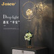 
JOICO Swiss bedroom bedside chandelier light luxury modern simple creative art small hanging line light high-end crystal lamp LD1585-8w three-color light-diameter 20cm-high bright eye protection