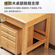Quanyou solid wood desk simple study desk light luxury office computer desk new Chinese style home bedroom student study table walnut color single table 140*60*80cm