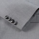 Shanghai Haoyu Suit Men's Business Formal Suit Fit Professional Wear Light Gray Two Button Wedding Suit with Mid Slit H2 Gray XL (175) Recommended 125-140Jin Jin equals 0.5 kg
