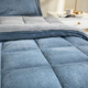 I-WILL milk velvet winter quilt flannel quilt core thickened winter single fiber quilt blue gray 200x230cm 8Jin Jin equals 0.5 kg I-WILL milk velvet winter quilt flannel quilt core thickened winter single fiber quilt blue gray 200x230cm 8Jin Jin equals 0.5 kg