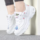 斯凯奇（Skechers）女鞋 时尚潮流熊猫鞋通勤出行休闲鞋轻便舒适透气缓震运动鞋 11977-WHT 35