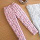 Muqi pure cotton handmade cotton pants for women, thickened high-waisted thermal pants for middle-aged and elderly mothers, loose casual outer wear winter clothes, pink sunflower 3XL height 155~172CM 125~140Jin Jin is equal to 0.5 kg