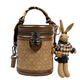 
North bag high-end bag women's new fashion handheld cylindrical bag casual one-shoulder bucket crossbody bag birthday gift for girlfriend