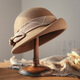 Hengyuanxiang Wolle Hut Frauen Herbst und Winter Vielseitige Baskenmütze Frauen Französische Retro Wolle Hut Elegante Top-Hut Frauen Dunkelkamel M (geeignet für Kopfumfang 55-57 cm)