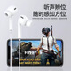 Feilida headphones wired in-ear noise-cancelling music gaming headphones suitable for Huawei p50 mate40pro OPPO Xiaomi vivo Honor mobile phone 3.5mm noise-cancelling headphones Haoyuebai