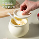 Newair lard jar ceramic high temperature resistant Japanese kitchen household salt jar oil spicy jar chili oil jar with lid large capacity