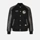 Evisu Winter Buddha Buddha Cabeza y gaviota Bordada Cabeza bordada 2EAHTM4JK7027RXYQ NEGRA S