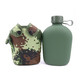 Quanda (Quanda) Militärfan Kessel tragbarer Kessel im Freien Tarn Kessel Camouflage große Kapazität 10 Kessel Old Turtle Pot 1L Trainingstopf Olive Green Kessel