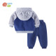 Beibeiyi children's clothing fleece warm long-sleeved jacket suit baby spring and autumn outing clothes navy blue 4 years old / height 110cm