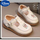 Disney children's shoes, children's small leather shoes, autumn and winter fashionable Lolita style cute princess shoes, little girls' single shoes, girls' shoes, Bai Xue's size is too small, size 23, inner length 14.5cm