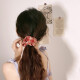 Morning Star 2023 new large intestine hair band headband for girls to tie their hair into a high ponytail durable high-elastic rubber band hair band headband burgundy