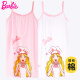 
Barbie girls nightgown children's pajamas summer thin cotton baby home clothes X6210B pink 150