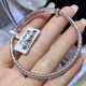 Kaibaolou PT950 platinum bracelet for women, twist rope push-pull platinum bracelet for women, PT999 customizable adjustable New Year gift 28.88g, supports inspection, comes with certificate, and you will get three for a fake one