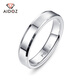 Aido Diamond Platinum Ring Couple Ring for Men and Women pt950 Platinum Smooth Solid Ring Ring Gift for Girlfriend Free Customized Engraving, Contact Customer Service for Details