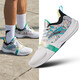 Anta (ANTA) Furious 4TD Basketball Shoes Men's 2024 Spring New Mesh Breathable Practical Exterior Field Sports Shoes Official Website Anta White/Rice Color/Parrot Green-2 6.5 (Male 39)