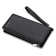 Williampolo King Paul Münzbriefbeutel Männer Langer Reißverschluss Echtes Leder Brieftasche große Kapazität Multi-Seife Mobile Handy kleine Handtasche Schwarzes Litschier Muster Englisch Standard 16 Karten inklusive Handband