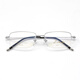 Phil Watanabe Business Casual Lower Half Frame Glasses Ultralight Titanium Frame Anti-Blue Light Anti-Radiation Glasses Men's Myopia Glasses Frame 9923 9919 Black C10 [Big Model] Single Frame