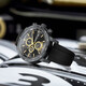 BORMAN (BORMAN) German certified watch men's fully automatic mechanical watch sports casual fashion new waterproof men's watch 3879 [2024 new] black rubber strap
