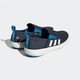 Adidas official men's shoes, new sports shoes, low top shoes, one-piece, lazy shoes, fashionable trendy canvas shoes, casual shoes, sea blue/shelf design 42