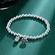 Yuxifeng Jewelry Platinum Bracelet Women's PT950 Two Worlds Bracelet Platinum Lotus Lotus Pendant Transfer Pearl Bead Bracelet 8.98g