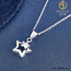 Jibaolou PT950 platinum necklace for women, platinum necklace, hollow star pendant, New Year's Day gift, single pendant, about 1.26 grams