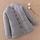 Muqi pure cotton handmade cotton jacket for men in winter, thickened and warm inner cotton jacket for dad, grandpa, middle-aged and elderly people, gray 3XL (recommended 166-180cm/125-140Jin Jin is equal to 0.5kg)