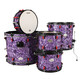 Jinbao Dream Chaser-Serie JBPVM-18-Drum für Kinder Anfänger Jazz Drum Western Percussion Instrument 5 Schlagzeug 4 Cymbols Purple Dream Chaser