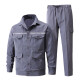 Chengmo (CHENGMO) reflective strip work clothes men's long-sleeved suit spring and autumn thin wear-resistant auto repair shop welding site labor protection clothing workwear 686 gray reflective strip summer thin suit 175/XL recommended weight 120-140Jin [Jin equals 0.5 kg]