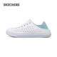 Skechers summer girls' hole shoes casual and versatile outside wear slippers lightweight breathable bubble shoes soft and fashionable white/multi-color/WMLT size 37