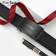 Pierre Cardin Men's Belt, homme véritable cuir de boucle automatique de boucle automatique de boucle intérieure boucle mate d'affaires cadeau d'anniversaire cadeau pour petit ami mari mat