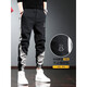 Cotton Casual Hosen für Männer im Frühjahr und Herbst Männer koreanischer Stil loser Harem Hosen Herrenhosen Jogginghosen Vielseitige Bindungshosen Männer 957 Schwarze reguläre S-Größe (100jin [Jin entspricht 0,5 kg] -120jin [Jin gleich 0,5 kg])