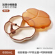 Lock Lock Silicone Plate Suction Cut-type Supplementary Food Plate + Baby Independent Eating Spoon Eating Training Spoon