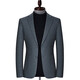 Pierre Cardin high-end wool suit men's jacket autumn and winter new men's business casual small suit men's non-iron single suit men's 2862 style - dark gray 50 175 yards - suitable for weight 125-140 Jin Jin equals 0.5 kg