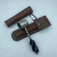 Xia Li manual drill, woodworking manual drill, woodworking hand drill, outdoor survival drill, hand drill, multi-purpose drill, PU leather cover brown (silver drill bit)