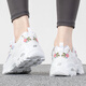 斯凯奇（Skechers）女鞋 时尚潮流熊猫鞋通勤出行休闲鞋轻便舒适透气缓震运动鞋 11977-WHT 35