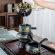 Zhengyang automatic tea set home complete set of kung fu tea cups, tea wash, tea ceremony, six gentlemen combination lazy tea maker, full and half, matte automatic style, six cups