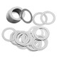 JINGGONG 304 stainless steel ultra-thin gasket metal round thin gasket flat pad bearing gap adjustment gasket M3-M40 3*5*0.1 (100 pieces)
